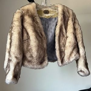 Like new Anthropologie Faux Fur Jacket